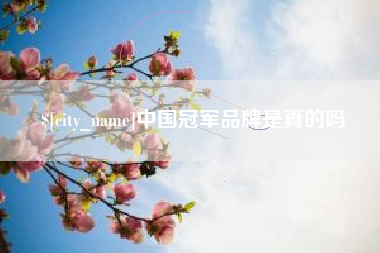 宜宾中国冠军品牌是真的吗