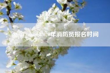 宜宾2020年消防员报名时间