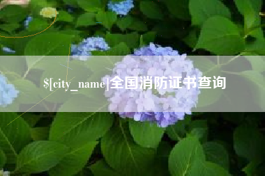 宜宾全国消防证书查询