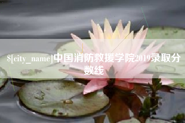 宜宾中国消防救援学院2019录取分数线