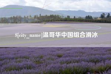 宜宾温哥华中国组合滑冰