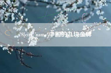 宜宾中国的九块金牌