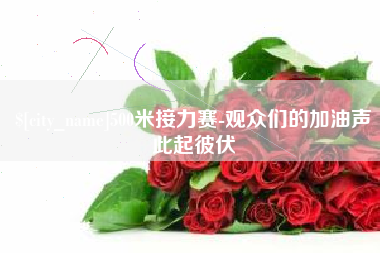 宜宾500米接力赛-观众们的加油声此起彼伏