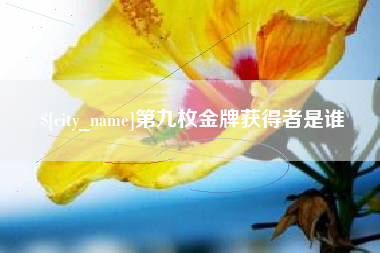 宜宾第九枚金牌获得者是谁