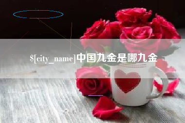 宜宾中国九金是哪九金