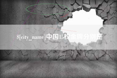 宜宾中国15枚金牌分别是