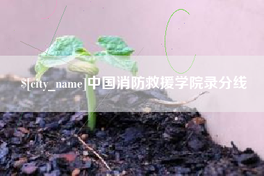 宜宾中国消防救援学院录分线
