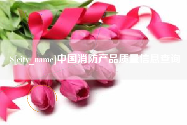 宜宾中国消防产品质量信息查询