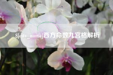 宜宾西方命数九宫格解析