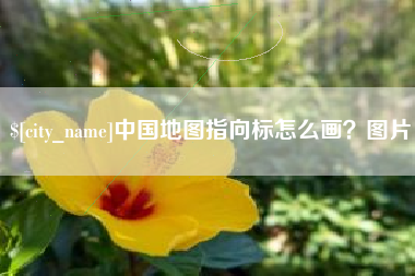 宜宾中国地图指向标怎么画？图片