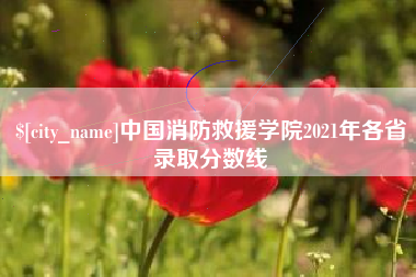 宜宾中国消防救援学院2021年各省录取分数线