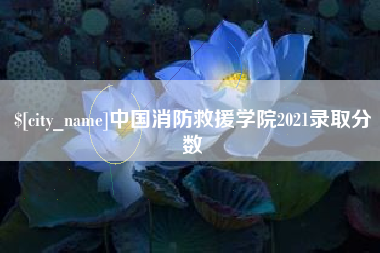 宜宾中国消防救援学院2021录取分数
