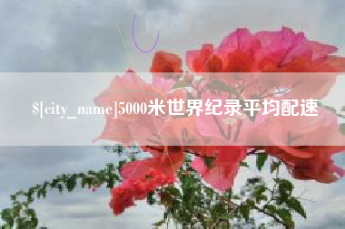 宜宾5000米世界纪录平均配速