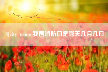 宜宾我国消防日是哪天几月几日