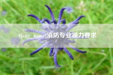 宜宾消防专业视力要求