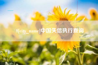 宜宾中国失信执行查询