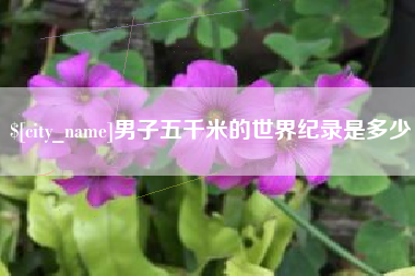 宜宾男子五千米的世界纪录是多少