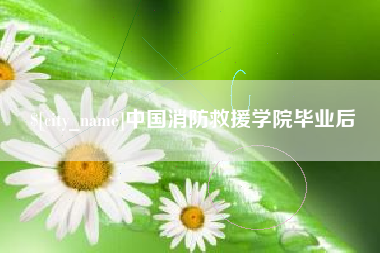 宜宾中国消防救援学院毕业后