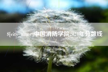 宜宾中国消防学院2024年分数线