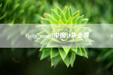宜宾中国19块金牌