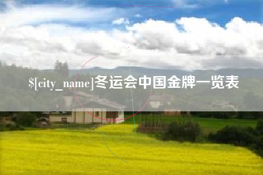 宜宾冬运会中国金牌一览表