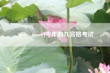 宜宾今年的九宫格考试