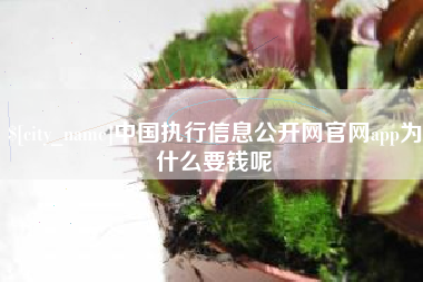 宜宾中国执行信息公开网官网app为什么要钱呢