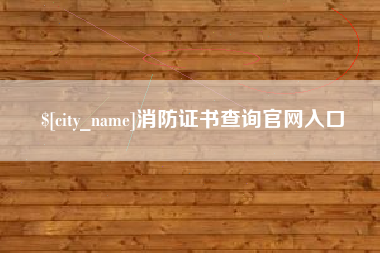 宜宾消防证书查询官网入口