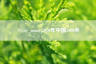 宜宾2020年中国5000米