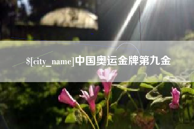 宜宾中国奥运金牌第九金